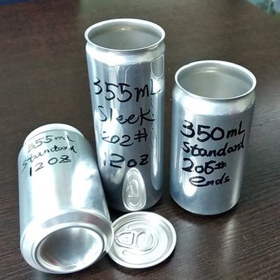 Doppelte Beschichtung BPA freie kundenspezifische schrumpfend Ärmel Aluminun-Dosen mit Deckeln 12oz 16oz